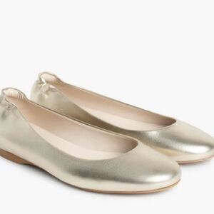 Elegant Gold Women's Ballet Flats